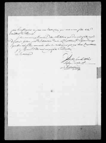 Correspondance :Lettres missives diverses, 1780-1784.