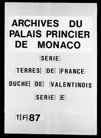Crest. Offices :Vice-sénéchal, lieutenant général, 1644-1764 . lieutenant particulier, 1644-1762 . capitaine châtelain, 1702-1769 . conseillers assesseurs, 1732-1762.avocat du roi, 1684-1759.