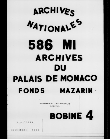 1392-1587. Ancienne érection en comté pairié et en duché pairié.