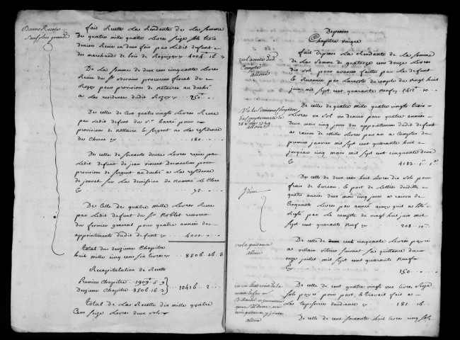 1748-1752. Comptes.