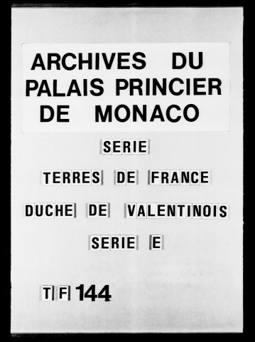 Lettres des régisseurs du duché :Lettres de Teyssonnier, 1724-1732.