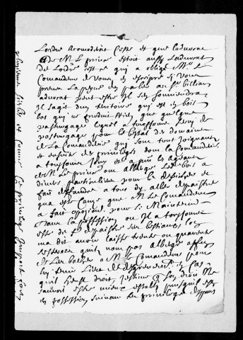 Chabeuil :Lettres missives, 1659-1788.