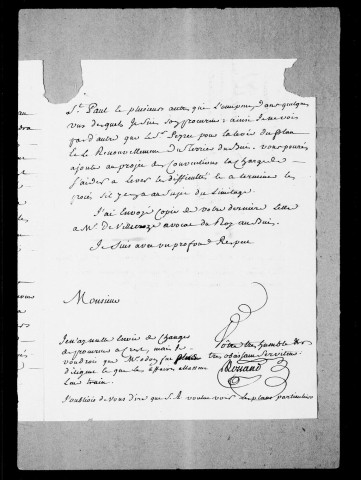 Grane. Domaine des Ramières :Lettres missives, mémoires, 1675-1769.