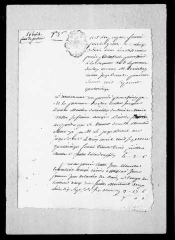 Offices : Notaires royaux . concierges des prisons . réparation des prisons, 1682-1770.