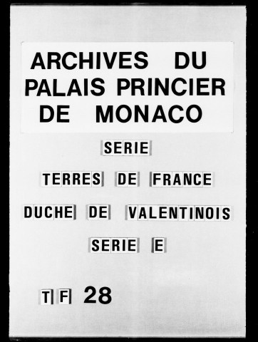 Etat des grains et légumes passés en franchise aux bureaux des droits de péage de Valence et à l'Etoile, 1730-1738.