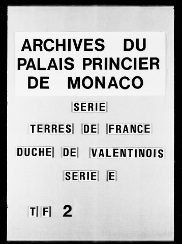 Lettres patentes, 1643-1716.