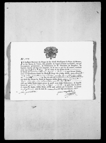 Péages par eau et par terre :Etats du montant des droits dus et refusés, accompagnés des quittances des sommes des sommes perçues avec indication de celles qui auraient du être payées, 1761-1762.