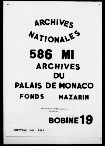 1673-1681. Comptes.
