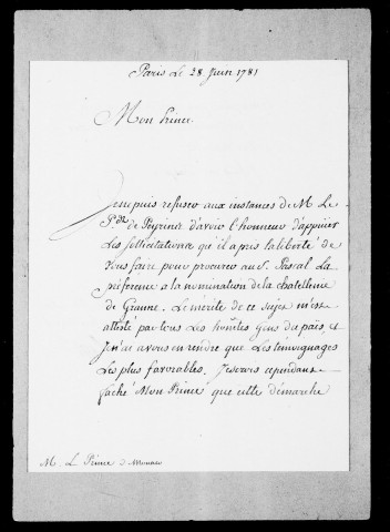 Grane :Droits seigneuriaux. "Ceuilloir des droits seigneuriaux de 1541 à 1590" (cahier 13 cm x 18 cm).Déclarations des revenus et charges, 1710-1743.Relations de voyages faits à Grane dans lesquelles sont détaillées toutes les affaires existantes, 1644-1755.Renseignements, consultations, mémoires, lettres missives, reconnaissances de cens, 1549-1763.Cens dus pour les corvées et droits de pâturage (copie), 1352.Lods et ventes, 1731-1752.Droits de chasse, 1655-1765.Péage, 1673-1685, 2 pièces.Pièces de compte de fermage, 1678-1738.Offices, 1671-1768.