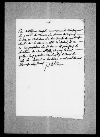 Chabeuil :Terre et seigneurie. Procès-verbal et ordonnance de mise en possession de Chabeuil, 1647.Relation d'un voyage de Bernardony donnant la consistance intégrale, 1717.Mémoire concernant les terres du duché de Valentinois (Chabeuil, Grane et Buis) et les opérations à faire pour en augmenter les revenus, 1774.Lettres missives et pièces diverses, 1706-1787.