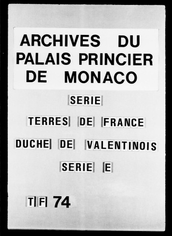 Montélimar. Offices :Lieutenant particulier, 1699-1744 .assesseur du baillage, 1698-1769 .notaires, 1714-1770 . huissiers, 1719-1742 . châtelain de la ville, s.d. (XVIIIe siècle) . capitaine des chasses, 1731.
