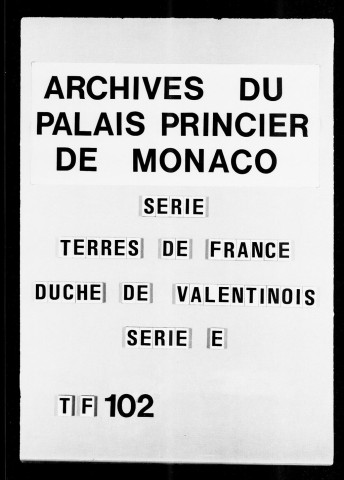 Chabeuil :Lettres missives, 1659-1788.