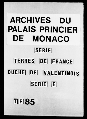 Crest :Baux à ferme de la seigneurie, 1631-1746.