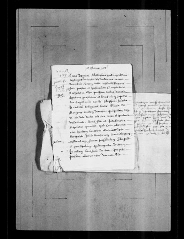 Pièces concernant le droit de patronat sur la chapellenie de Saint-Etienne en l'église collégiale Sainte-Marie, les francs-fiefs et autres, 1473-1755.