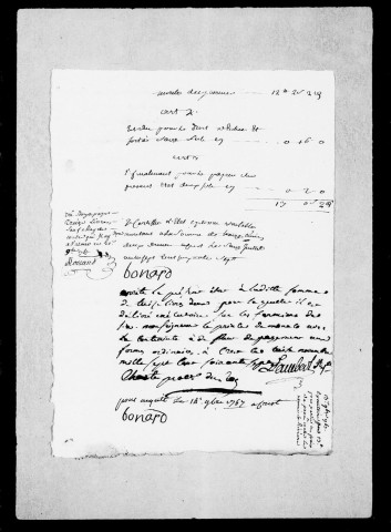Pièces justificatives des comptes, 1767-1784.