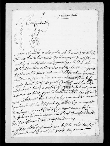 Grane. Forêt de Fillan :Copie de l'acte d'échange entre Aymar de Poitiers et Lambert de Barre, 1289.Titres divers, mémoires, correspondances, procédures, 1447-1786.
