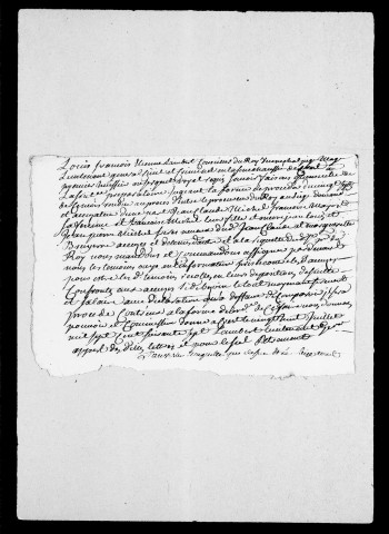 Crest. Procès :Affaire de Gramont au sujet des lods, 1765-1768 . affaire famille Michel, 1767 . consuls de Crest pour le droit de leyde sur les grains, 1768-1769 . baron de Bruyères au sujet d'une créance, 1771.
