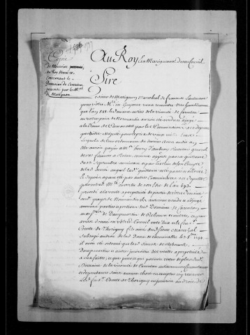 Domaine de Carentan, terre de Bonnerie, terre et seigneurie de Bonfossé, 1594-1659.
