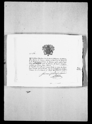 Péages par eau et par terre :Etats du montant des droits dus et refusés, accompagnés des quittances des sommes des sommes perçues avec indication de celles qui auraient du être payées, 1763-1765.