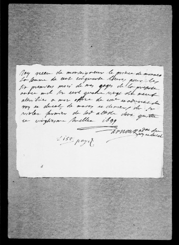 Montélimar. Offices :Titres généraux concernant les officiers de la sénéchaussée. Déclaration du roi établissant divers offices. Mémoires, correspondances, quittance des gages annuels, etc., 1651-1777.