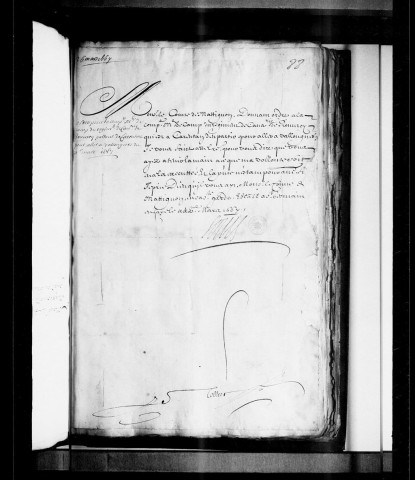 102 lettres de Louis XIV, Anne d'Autriche et Marie-Thérèse à François et Henri de Matignon, 1643-1682.