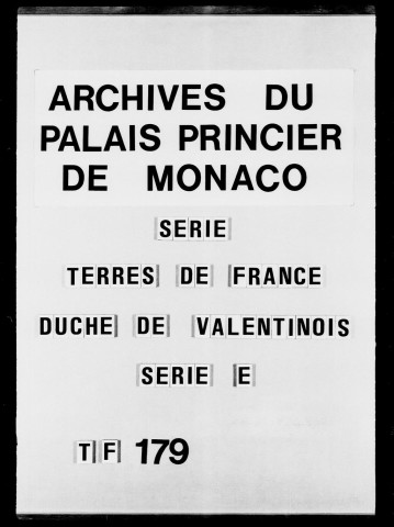 Péages par eau et par terre :Péages par eau et par terre de Valence, Vienne et La Guillotière : états des droits dus et refusés, 1752-1754.