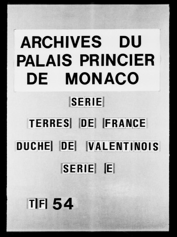 Copies collationnées des titres concernant les libertés et franchises, les domaines et prérogatives des comtes de Vienne, 1448-1495.
Pièces, mémoires concernant l'office et charge de gardien de la ville de Vienne, les droits de leyde, les droits de petit scel, 1628-1648.
Déclarations, avertissements et autres pièces concernant les 10èmes dus par le Prince en raison de ce qu'il possède à Vienne, 1710-1743.