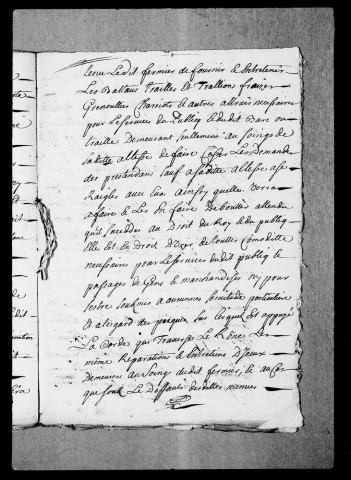Droits de bac et de pontonage sur le pont : Titres divers, déclarations du roi, ordonnances de l'intendant, etc., 1631-1750. (Placard imprimé « pancarte pour lever et exiger les droits de passage »).