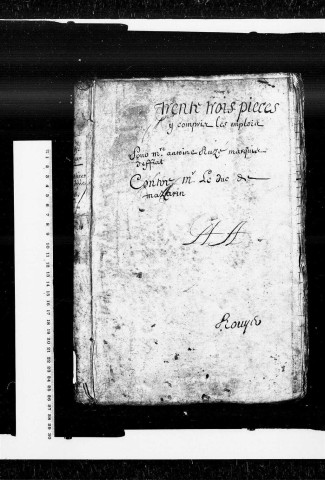 Antoine de Ruzé, marquis d'Effiat : "Inventaire après le décès de Mr Antoine de Ruzé, marquis d'Effiat, maréchal de France", 17 janvier 1633.