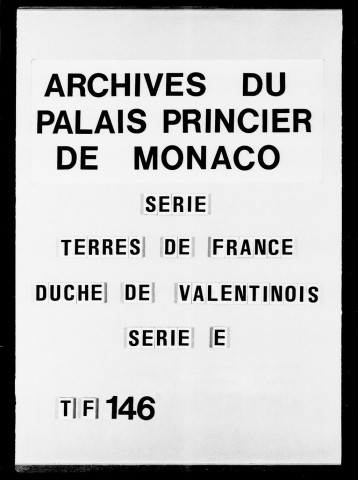 Lettres des régisseurs du duché :Lettres de Monge, 1732-1736.