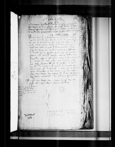 235 lettres par ordre de date écrites à Jacques de Matignon, maréchal de France.Second volume comprenant les 4 derniers mois de 1562.