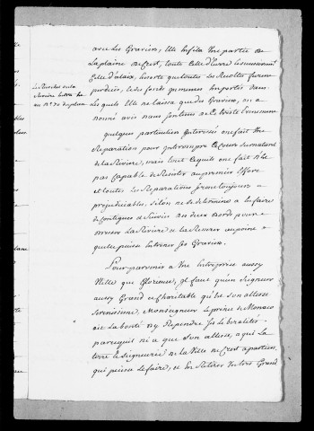 Crest. Eaux :Eaux de la Drôme : droit et usage des eaux pour les seigneurs.Prise d'eaux : procès avec M. de Saint-Michel et les sieurs Gaillard et Boniut, 1708-1762.