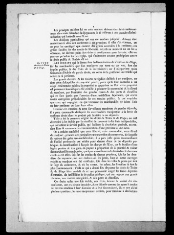 Marchandises, bois et approvisionnements des arsenaux de Marseille et de Toulon : arrêts du Conseil d'Etat, 1718-1759.
Mémoires et autres pièces concernant les indemnités demandées par le Prince Honoré III, 1760-1769.
Tableau contenant état de comparaison de la pancarte des péages au bureau de Valence avec le tarif de 1719 pour le bois entré dans l'arsenal de Toulon de 1765 à 1787.
Analyse des droits de péage dus à la Maison de Rhoan pour les bois. Mémoires et pièces diverses.
Etats relevés et récapitulations des droits de péage dus par le roi au Prince au sujet des marchandises passées en franchise pour les arsenaux, 1718-1757.