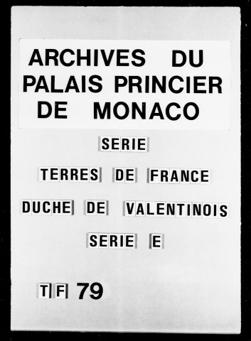 Péages de Montélimar :
Baux à ferme des péages et des droits seigneuriaux, 1630-1728.
