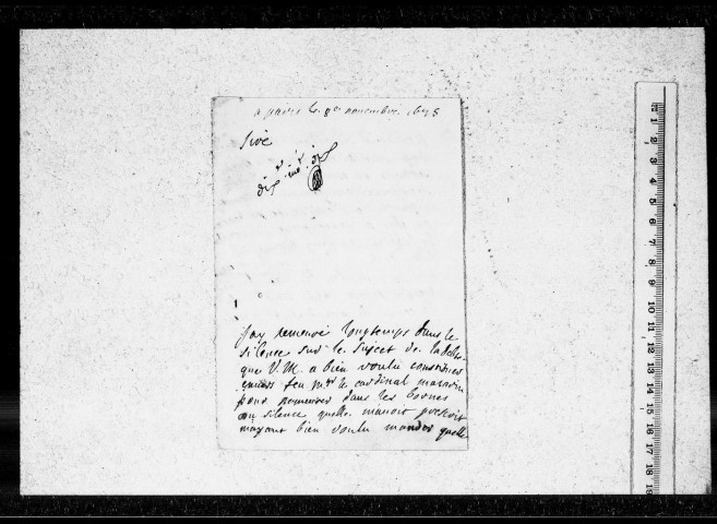 Armand-Charles de La Porte, duc de Mazarin : Correspondance 