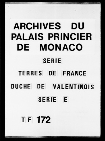Péages. Recettes des droits : 1752-1760.