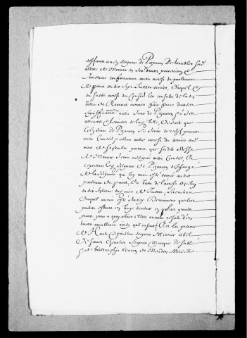 Seigneurie de Pisançon et coseigneurie de Bourg de Péage, 1636-1657.
