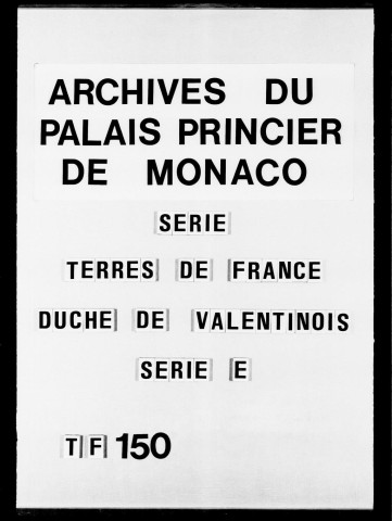 Comptes de ferme, comptes des payements, soldes de compte, 1651-1721.