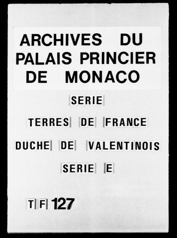 Correspondance :Lettres de M. Tannoron, 1759-1764.Lettres de M. Vaussenas, 1760-1763.Lettres diverses, 1760-1764.