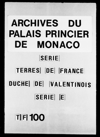 Chabeuil. Offices :Officiers châtelains, 1664-1767 .capitaine et garde des chasses, 1728-1768 .juge ducal, 1648-1746 .procureur au siège, 1692-1718 . notaires, huissiers, sergents, 1639-1760 . offices municipaux : échevins, greffes et secrétaires de la communauté, 1690-1760.