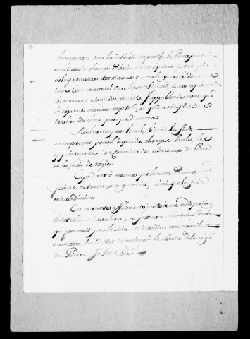 Correspondance :Lettres missives, 1789.